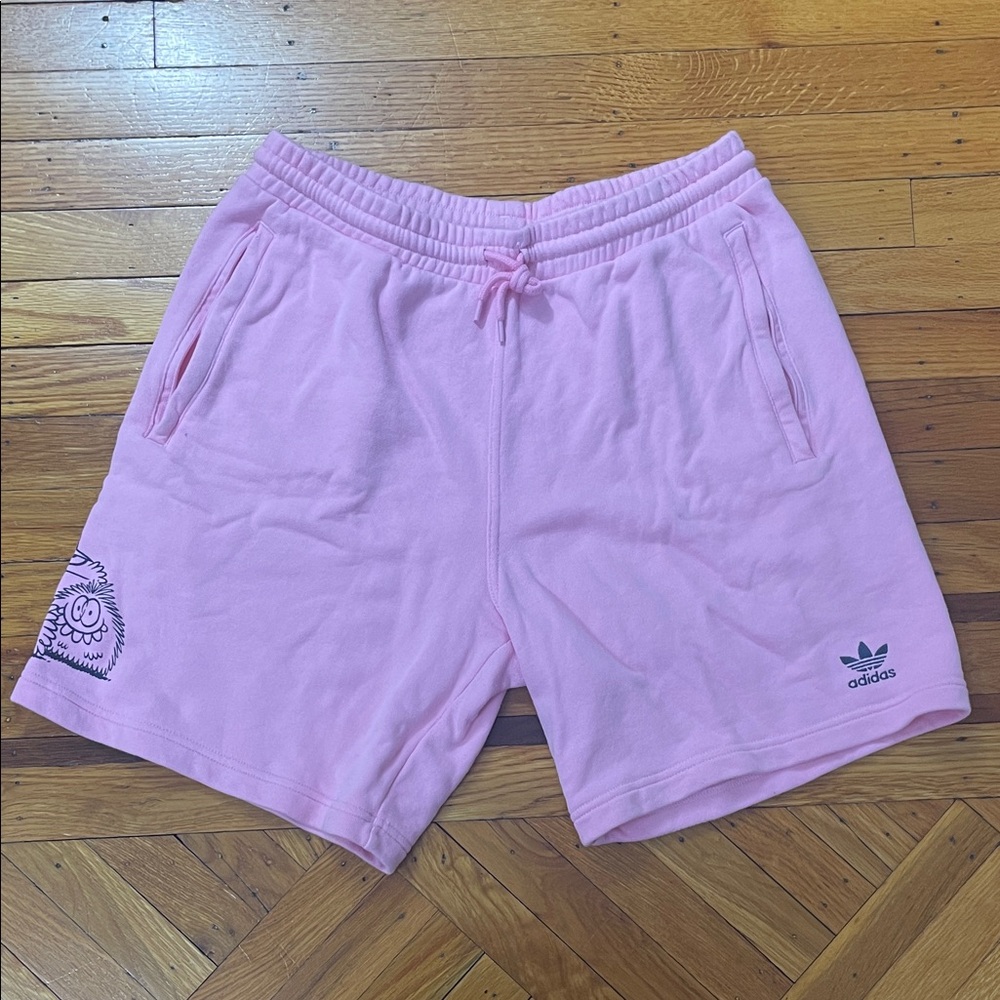 Adidas Men's Athletic Shorts in Pink Size Medium